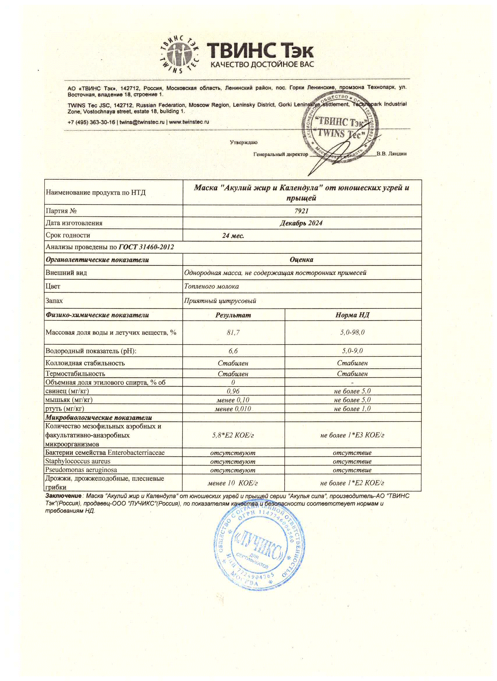 Паспорт №122024